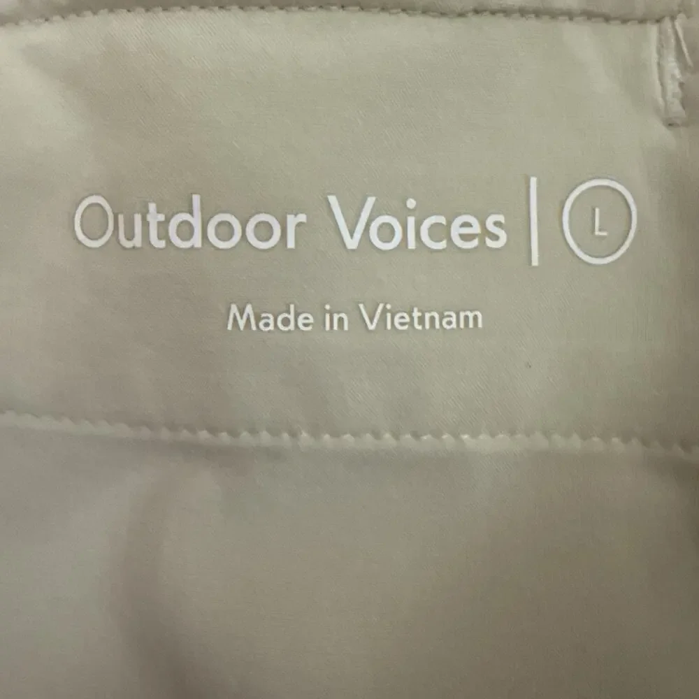 Outdoor Voices RecTrek Pant Mens Large Beige Stretch Travel Jogger Pants